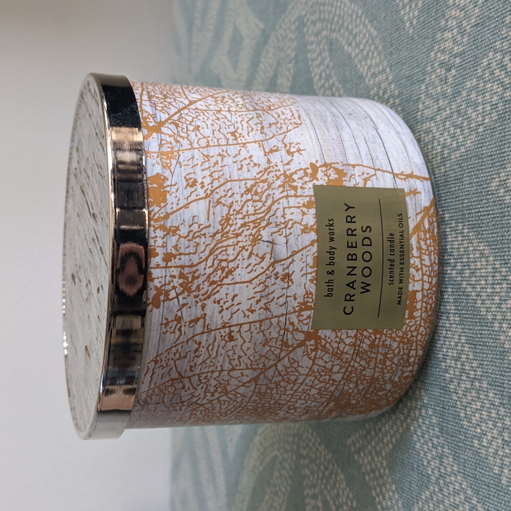 Bath and body works Cranberry Woods 3 Wick Candle